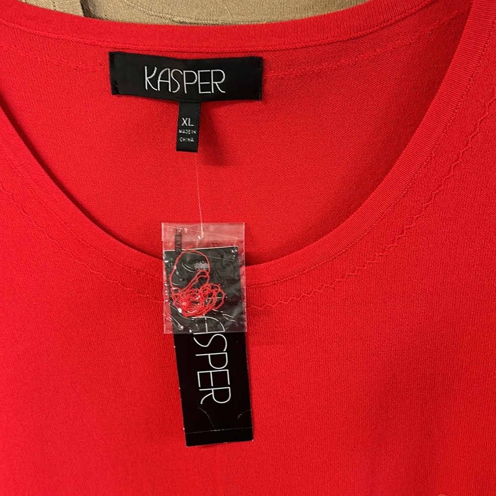 3 pieces Kasper including 3/4 length jacket plus 2 knit tops .  Tops NWT - Picture 6 of 15